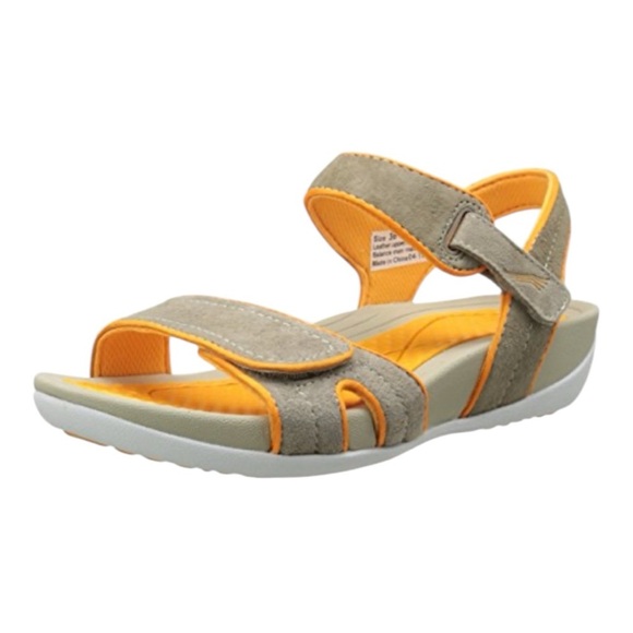 Dansko Women’s Kami Sport Sandal Mocha and Citrus. - Picture 1 of 9